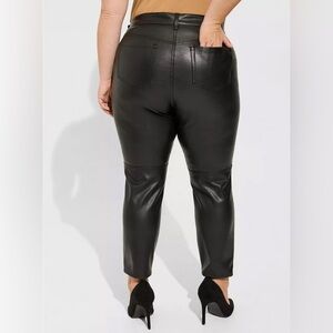 Torrid Skinny High Rise Faux Leather Pants